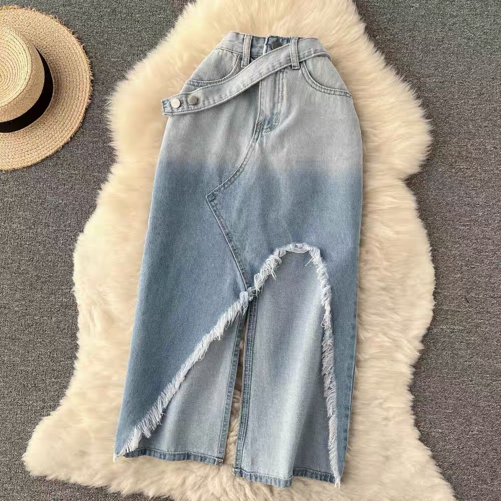 Not your babe denim skirt SZZ178 images